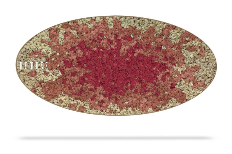 Tableau de mousse Ellipse BEMOSS® SPLASH Rose