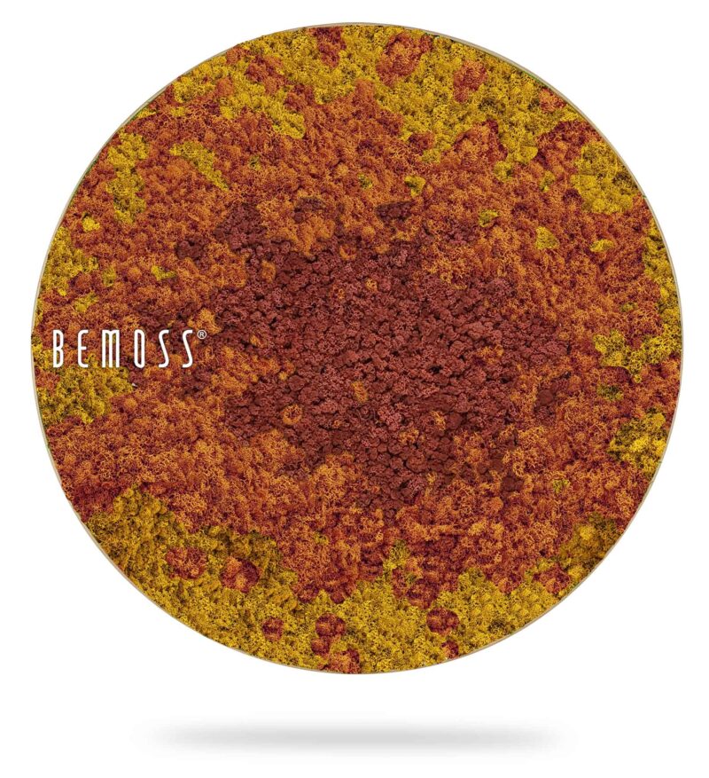 Tableau de mousse rond BEMOSS® SPLASH Sienna