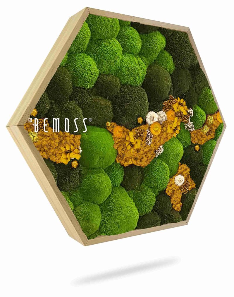 Hexagone de Mousse BOLMOSS COSMO Jaune