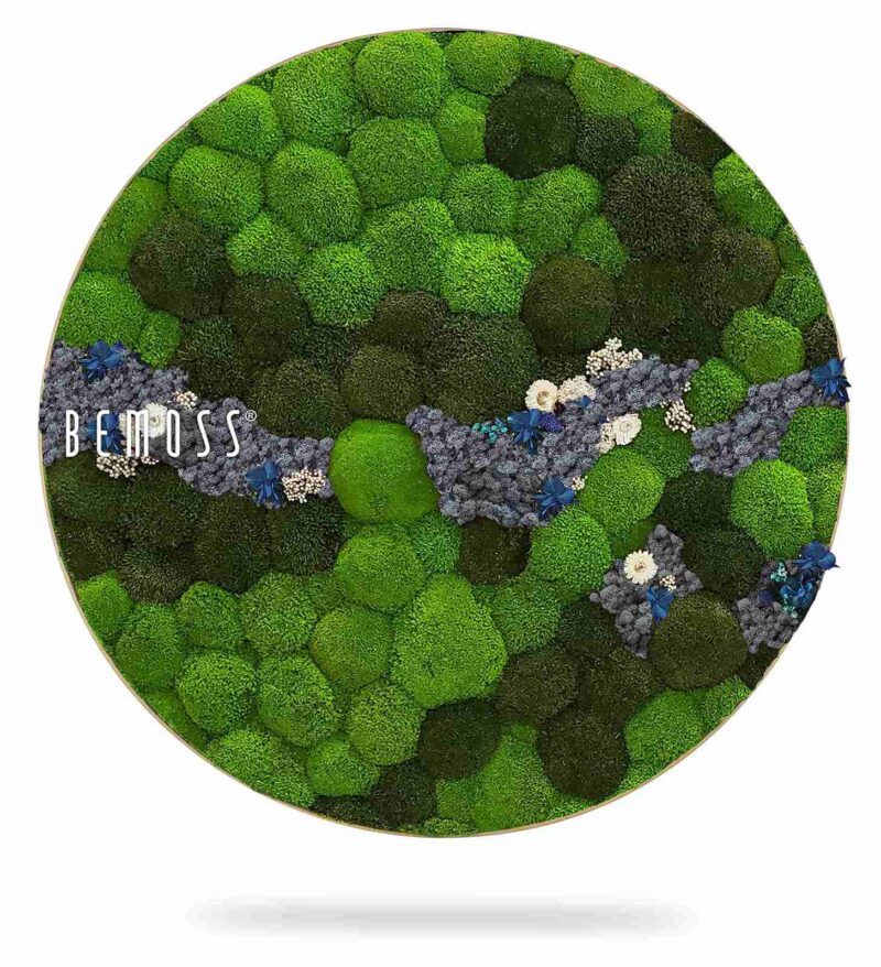 Tableau de mousse rond BOLMOSS COSMO Blue