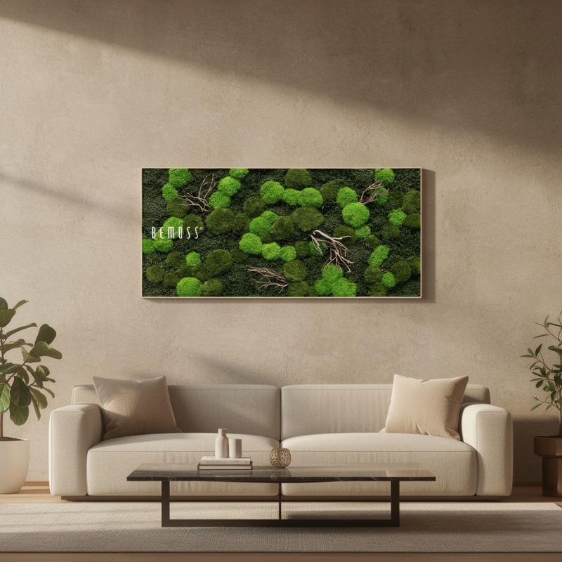 Tableau de mousse FLATMOSS & BOLMOSS Doven WOOD – Image 2