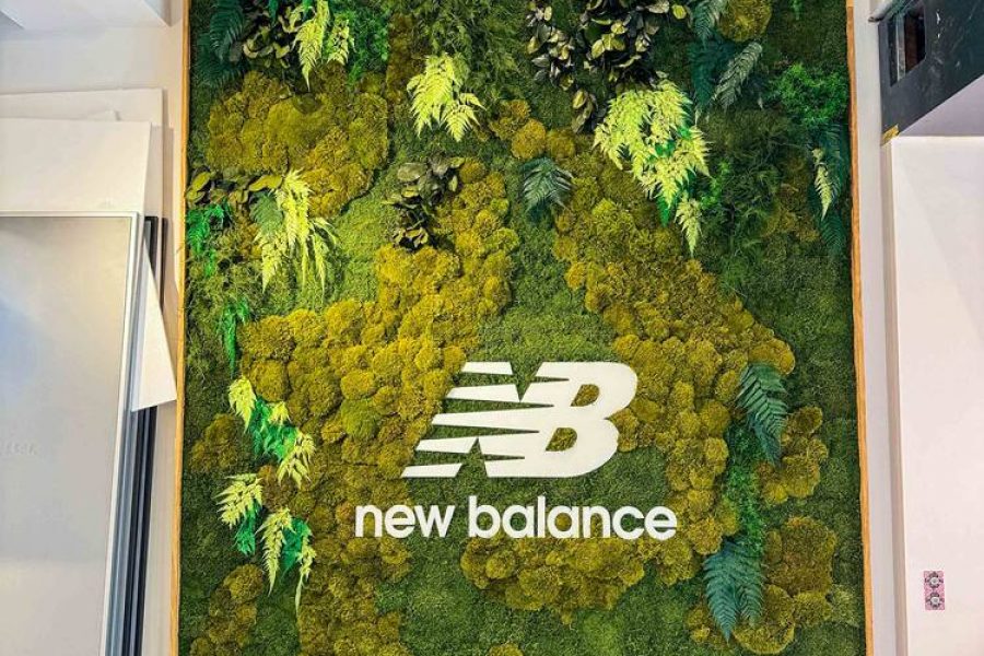 Machová stena pre New Balance v Berlíne