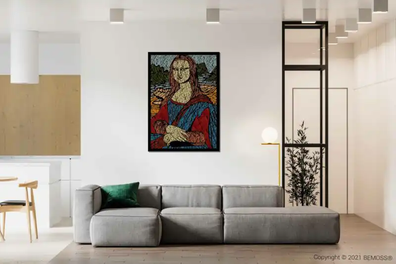 Tableau en mousse Mona Lisa (109x79cm)