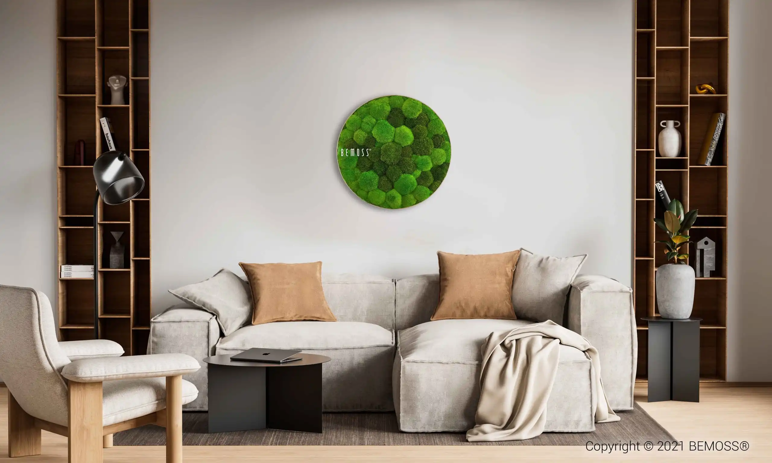 Tableau de mousse rond BOLMOSS DUO Light Green – Image 3