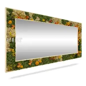 Miroir rectangulaire en mousse PLANTES Cadalso