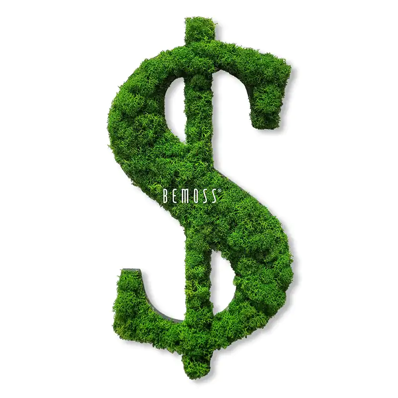 Signe en mousse Dollar